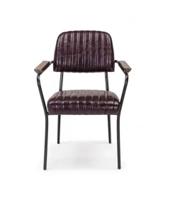 Sedia Con Braccioli Nelly Bordeaux Vintage