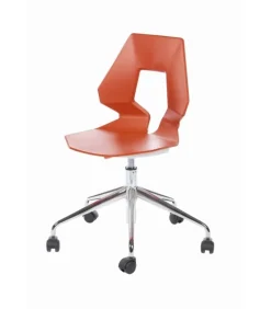 Sedia Con Ruote Prodige 5R Per L'Ufficio Rigoroso E Contemporaneo