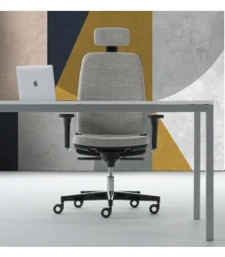 Sedia Con Schienale Imbottito Regolabile Made In Italy