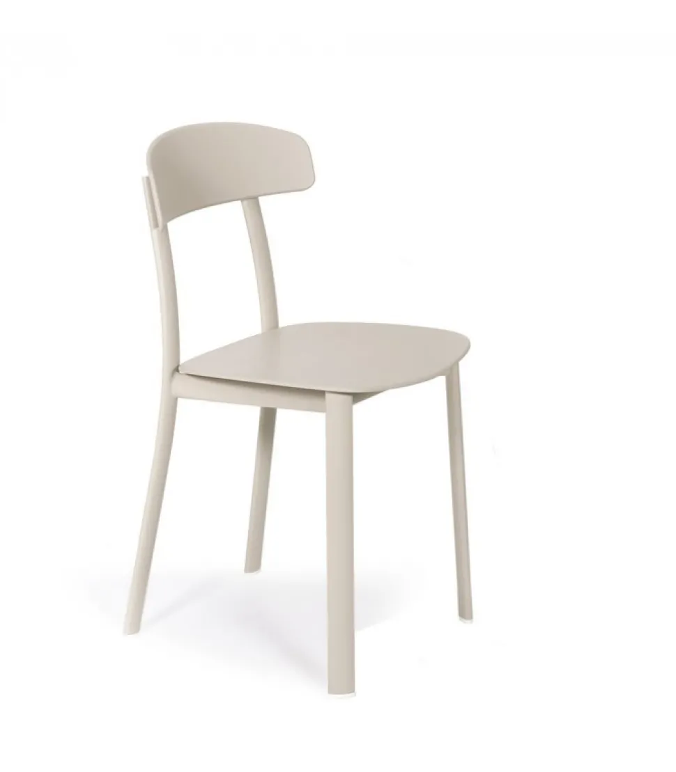 Sedia Con Struttura In Acciaio Verniciato