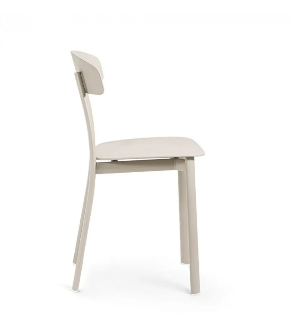 Sedia Con Struttura In Acciaio Verniciato