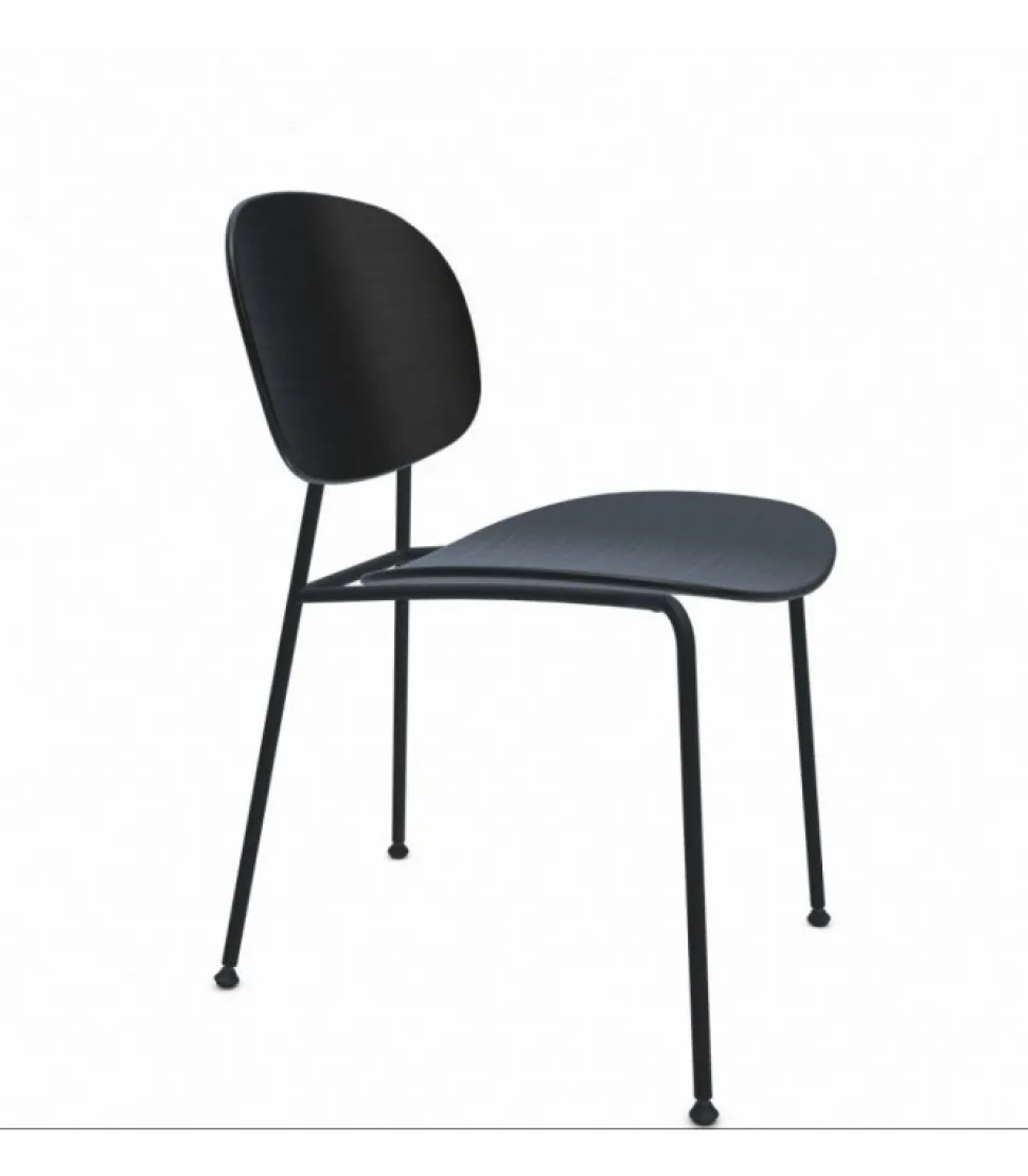 Sedia Con Struttura In Acciaio Colorato