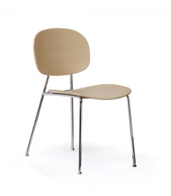 Sedia Con Struttura In Acciaio Colorato