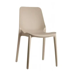Sedia Da Giardino Ginevra 2334 Di Scab, Interamente Realizzata In Italia In Tecnopolimero Per L'Outdoor.