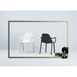 Sedia Da Giardino Piu Di Scab, Realizzata Interamente In Italia In Tecnopolimero Per Outdoor.