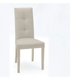 Sedia Dama Imbottita Con Schienale Alto Capitonne'