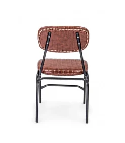 Sedia Debbie Arancio Scuro Vintage