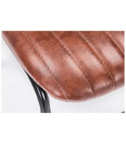 Sedia Debbie Arancio Scuro Vintage