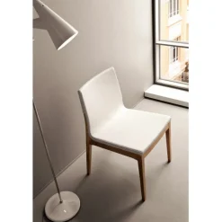 Sedia Design Lula In Rovere Massello, Raffinata Eleganza