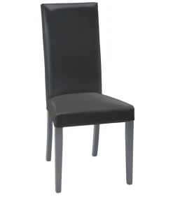 Sedia Di Legno Imbottita In Ecopelle