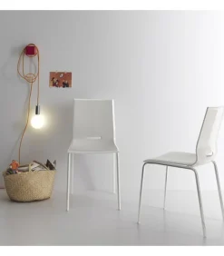 Sedia Elena 4, Con Struttura In Metallo Verniciato.