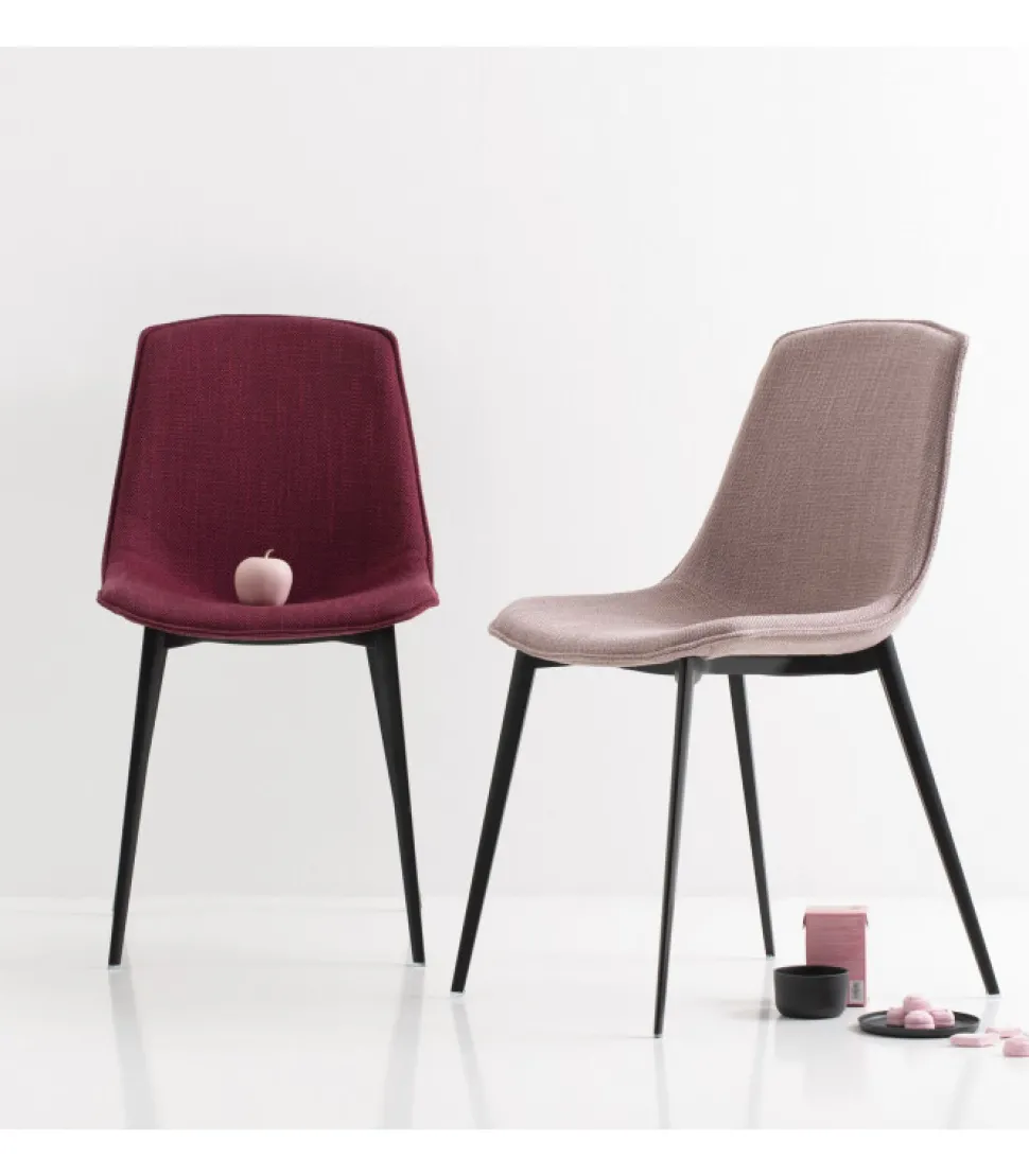 Sedia Eva 1 Con Struttura In Alluminio Verniciato