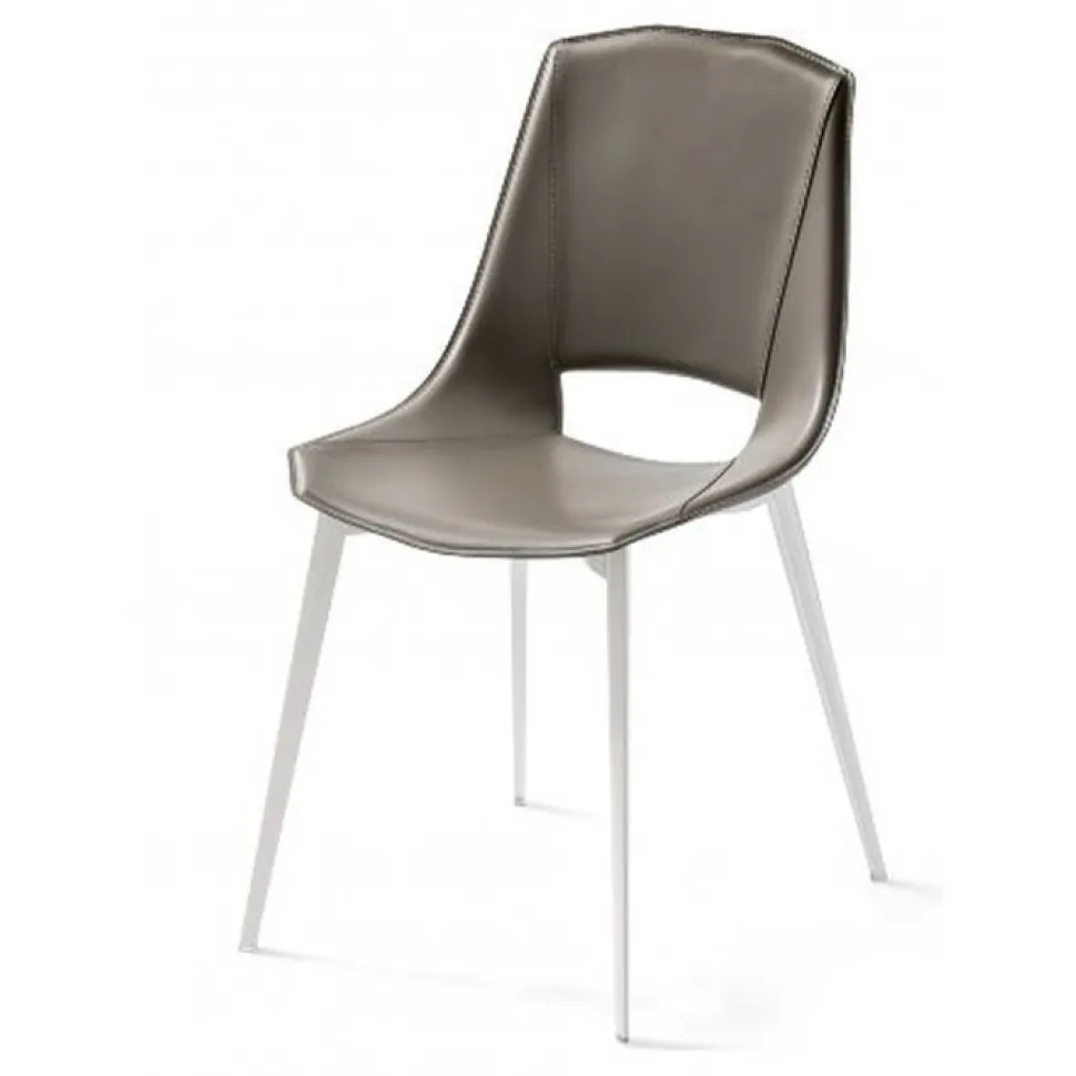 Sedia Eva 1 Con Struttura In Alluminio Verniciato