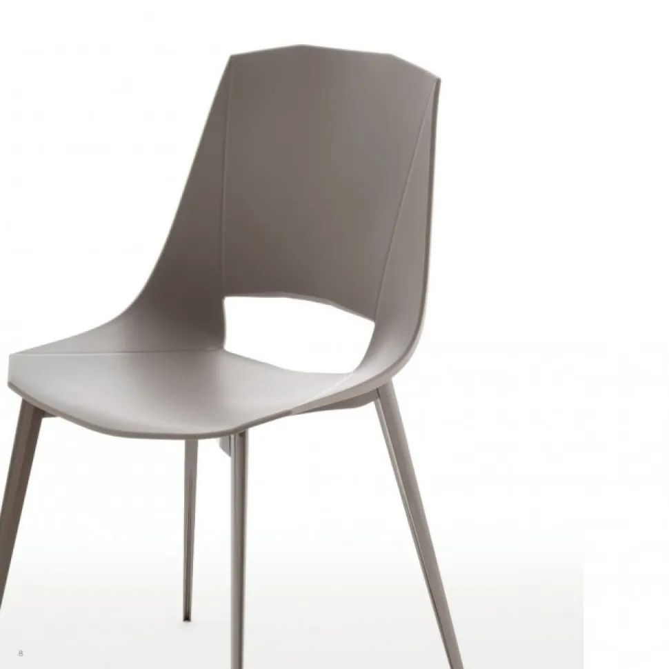 Sedia Eva 1 Con Struttura In Alluminio Verniciato