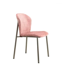 Sedia Finn Di Scab, Imbottita Con Struttura In Tubo Di Acciaio Colorato. Made In Italy.