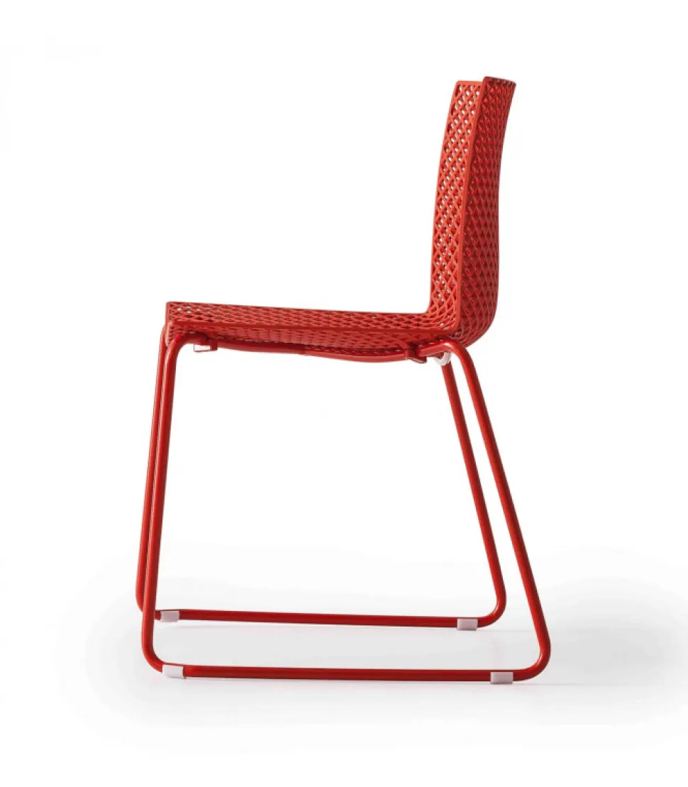 Sedia Fuller St Con Struttura A Slitta.