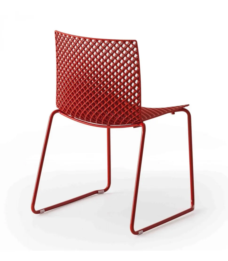 Sedia Fuller St Con Struttura A Slitta.