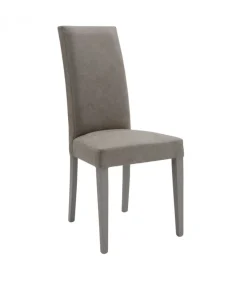 Sedia Harold In Legno Imbottita In Ecopelle Invecchiata