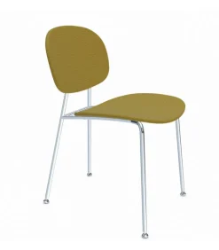 Sedia Imbottita Con Struttura In Acciaio Colorato