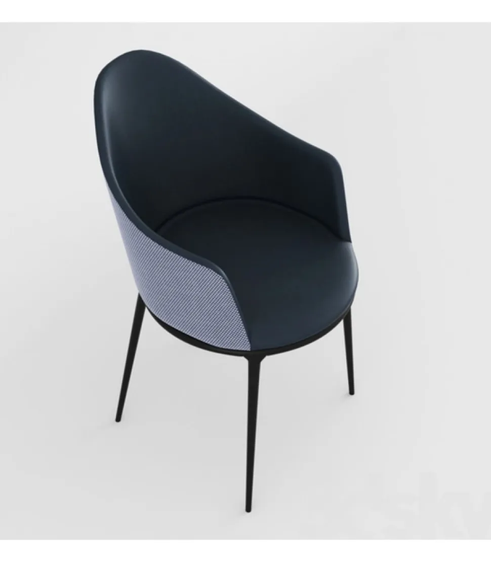 Sedia Imbottita Disponibile Anche Con Schienale In Legno