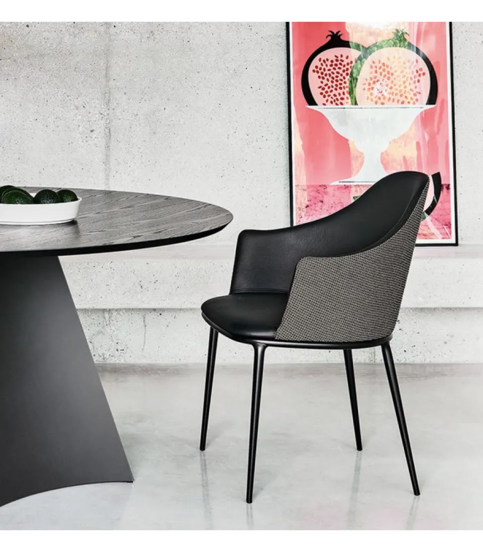 Sedia Imbottita Disponibile Anche Con Schienale In Legno