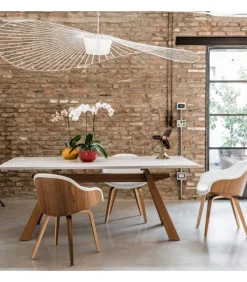 Sedia Imbottita Disponibile Anche Con Schienale In Legno