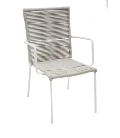 Sedia Impilabile Per Esterni In Ferro