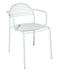 Sedia Impilabile Per Esterni In Ferro