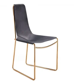 Sedia In Cuoio Pregiato