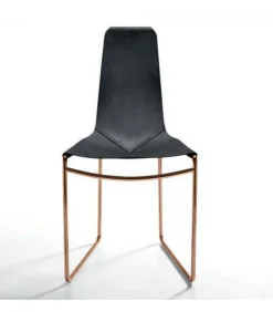 Sedia In Cuoio Pregiato