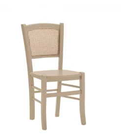 Sedia In Legno Con Schienale In Paglia Di Vienna