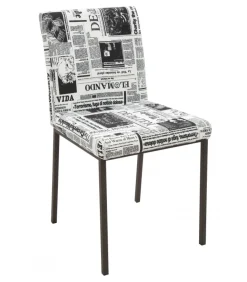 Sedia In Metallo Imbottita