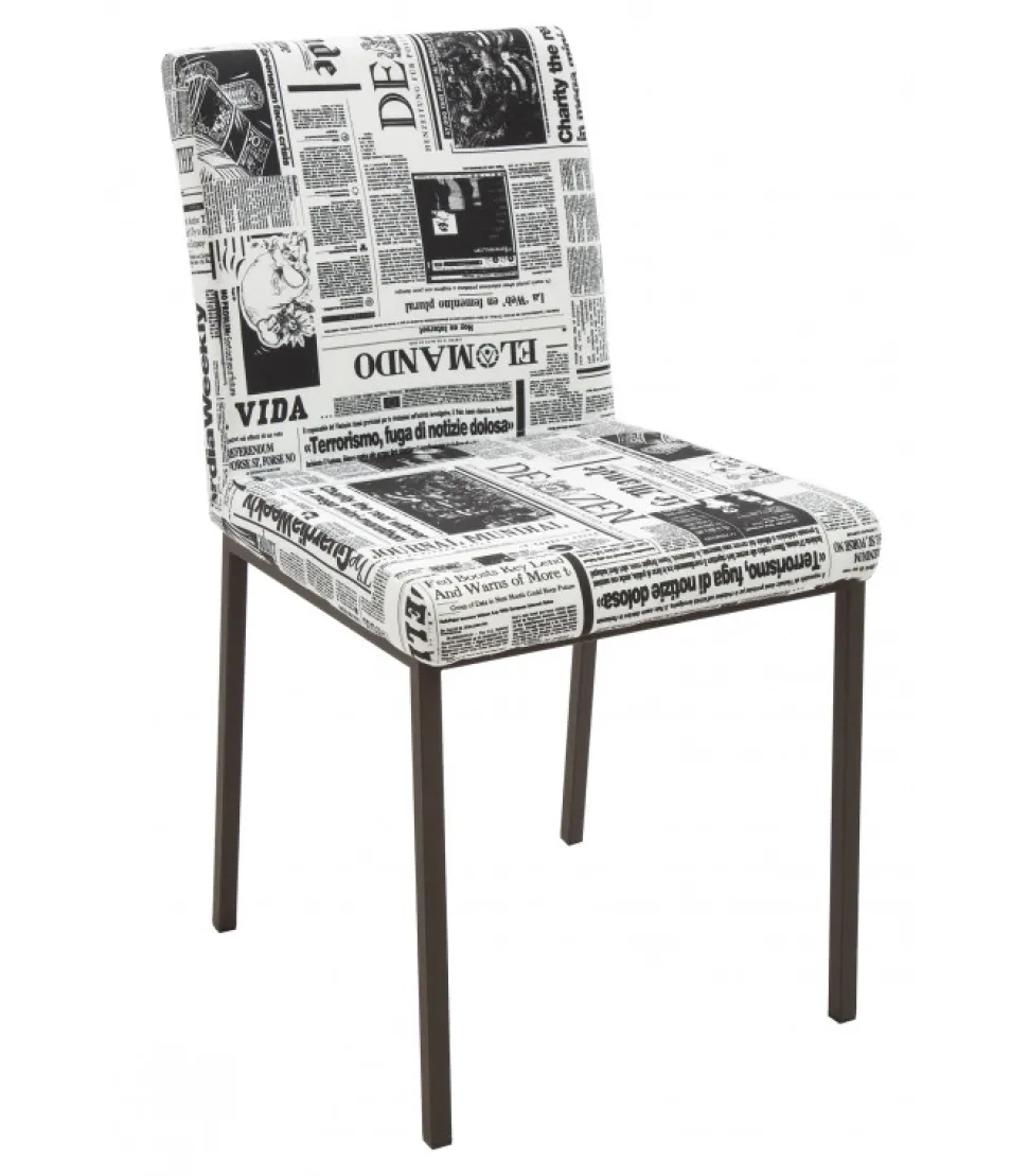 Sedia In Metallo Imbottita