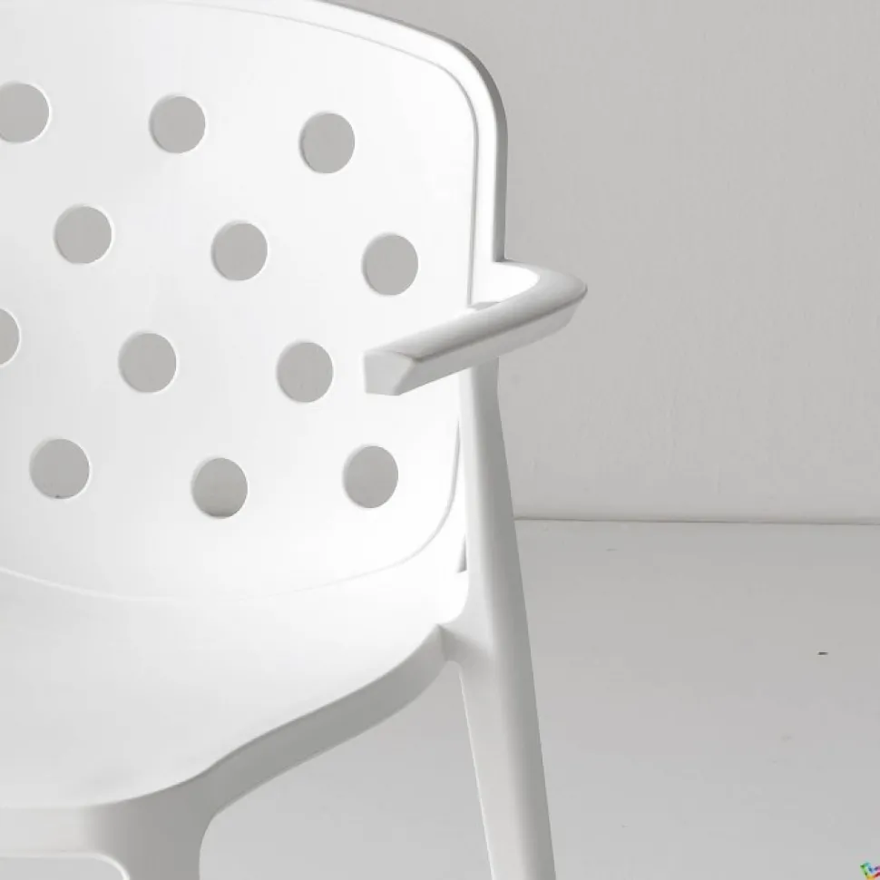 Sedia Isidora B Con Braccioli Versatile E Brillante