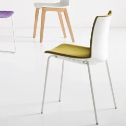 Sedia Kanvas Na Tb Front Imbottita, Contemporanea, Leggera E Impilabile