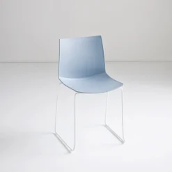 Sedia Kanvas St Struttura A Slitta Cromata O Verniciata