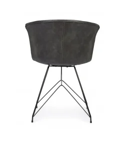 Sedia Loft Pu Antracite Vintage