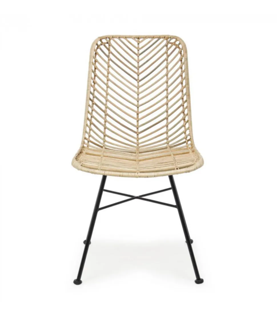 Sedia Lorena Struttura In Rattan