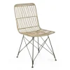 Sedia Lucilla Kibu Nat Struttura In Rattan