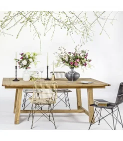 Sedia Lucilla Kibu Nat Struttura In Rattan