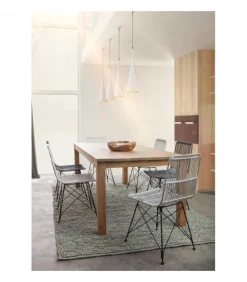 Sedia Lucilla Kibu Nero Struttura In Rattan