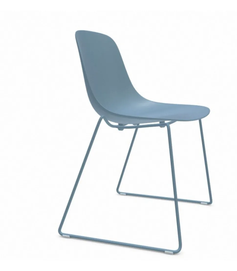 Sedia Monoscocca In Politropilene Colorato