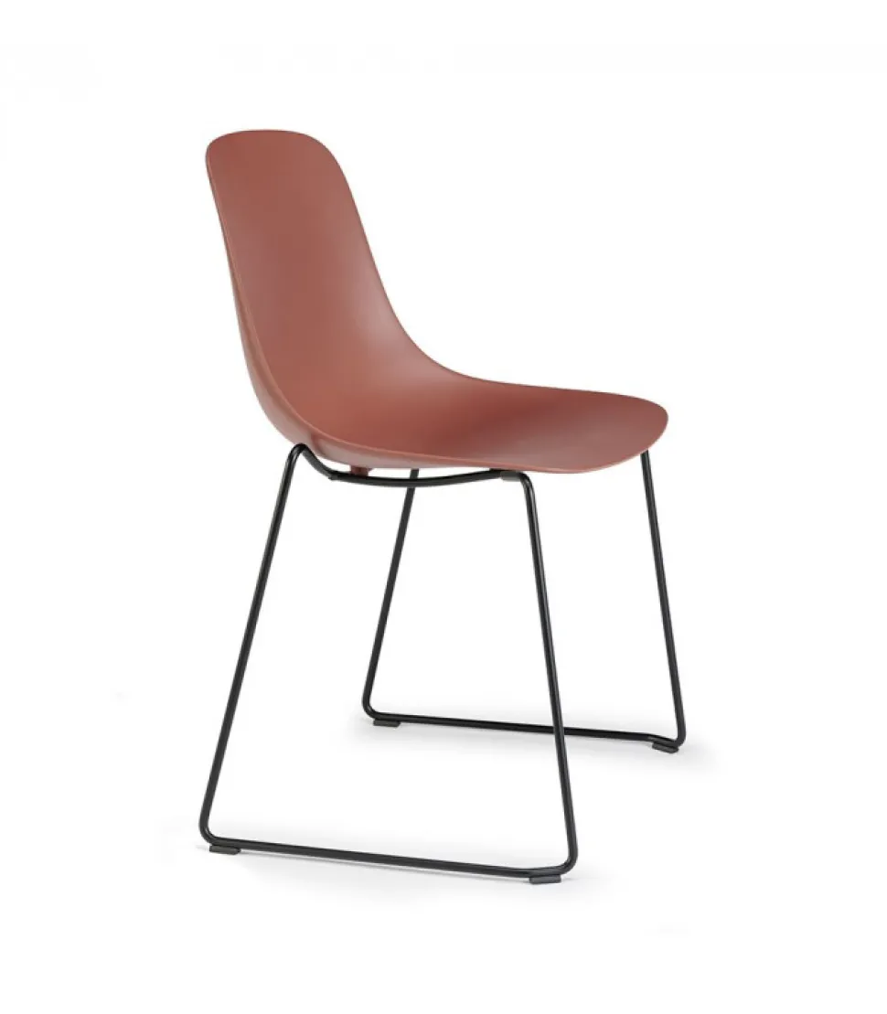 Sedia Monoscocca In Politropilene Colorato