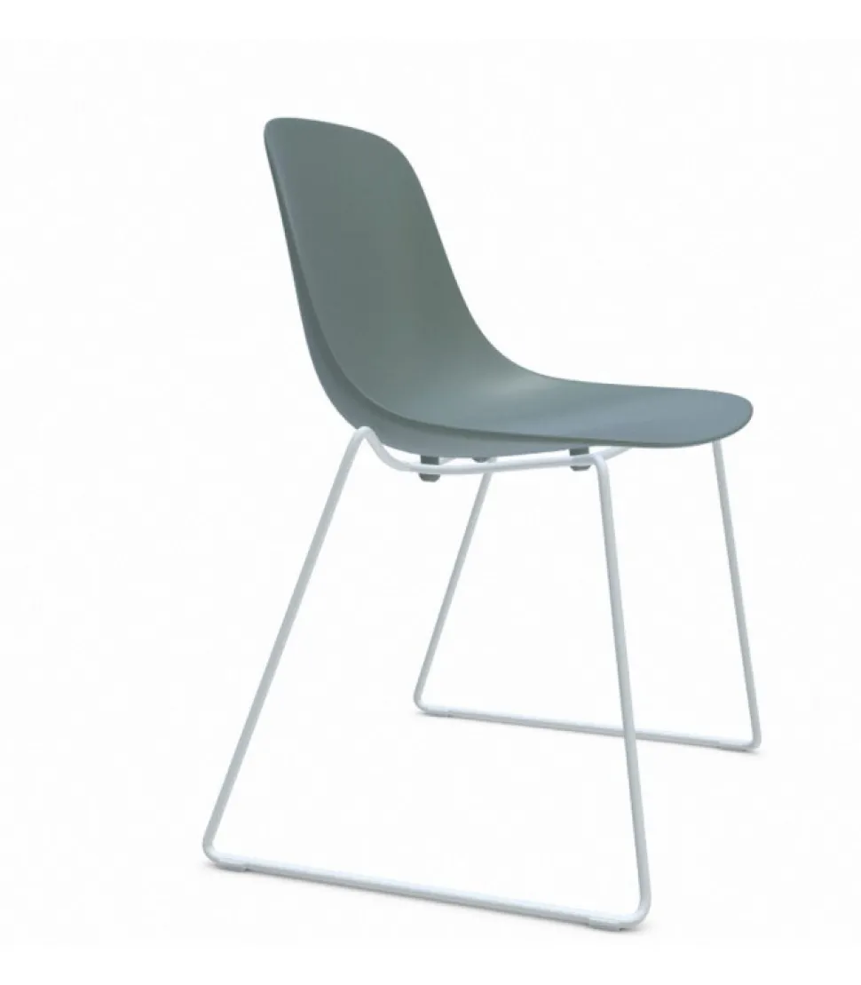 Sedia Monoscocca In Politropilene Colorato