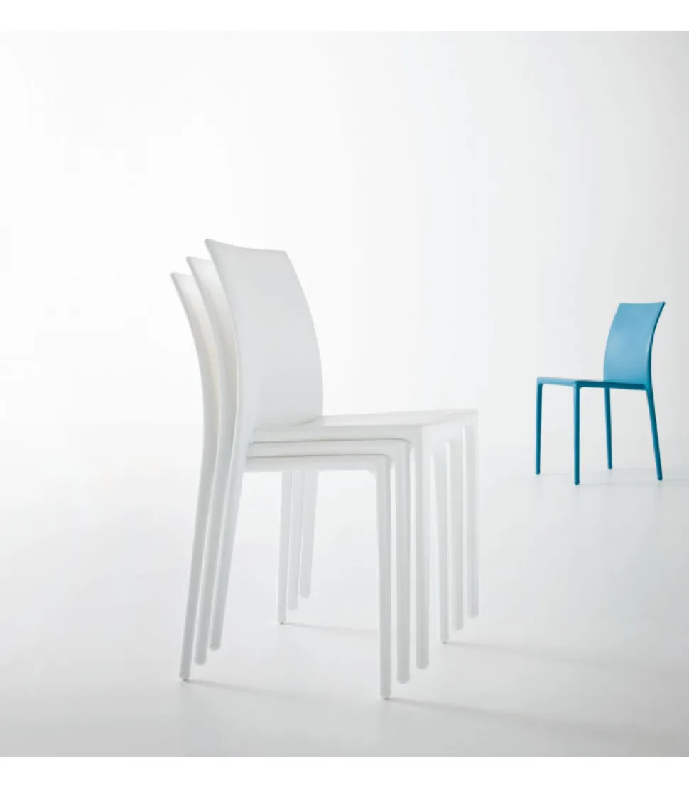 Sedia Moon Con Scocca In Tecnopolimero.