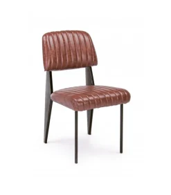 Sedia Nelly Arancio Scuro Vintage