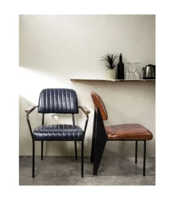 Sedia Nelly Arancio Scuro Vintage