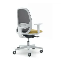 Sedia Operativa Professionale Andy Bianco: Girevole, Regolabile In Altezza, Schienale Regolabile