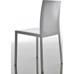 Sedia Paola Interamente Rivestita In Cuoio Rigenerato