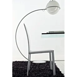 Sedia Paola Interamente Rivestita In Cuoio Rigenerato